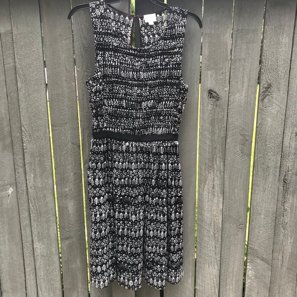 Anthro Postmark Swiss Dots Mesh Dress - Picture 3 of 8